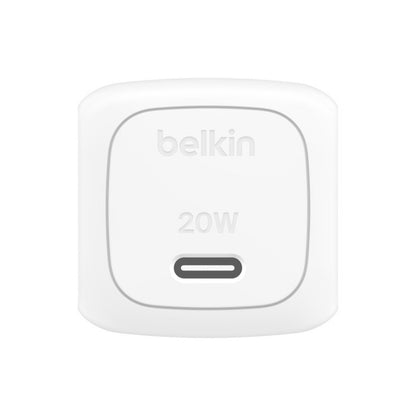 Belkin 20W USB-C Cube Wall Charger With PPS White