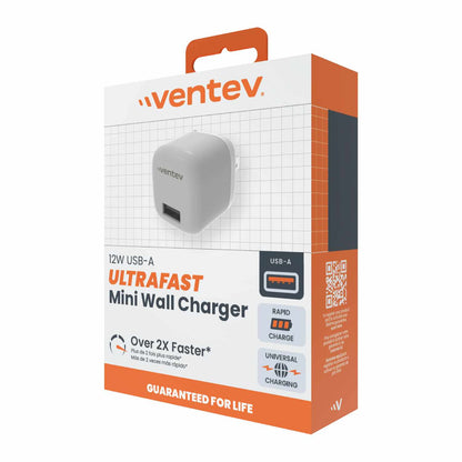 Ventev 12W USB-A Wall Charger White