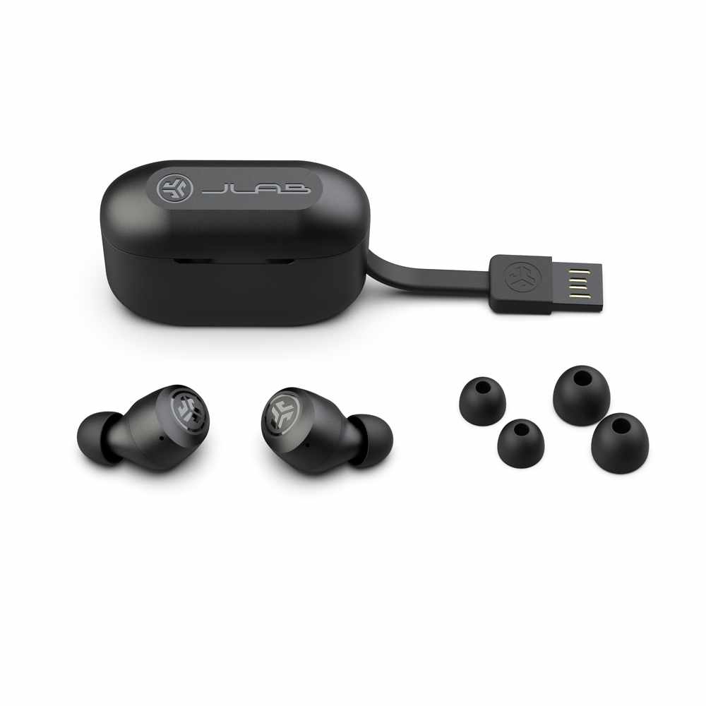 JLab Go Air Pop True Wireless Headphones Black