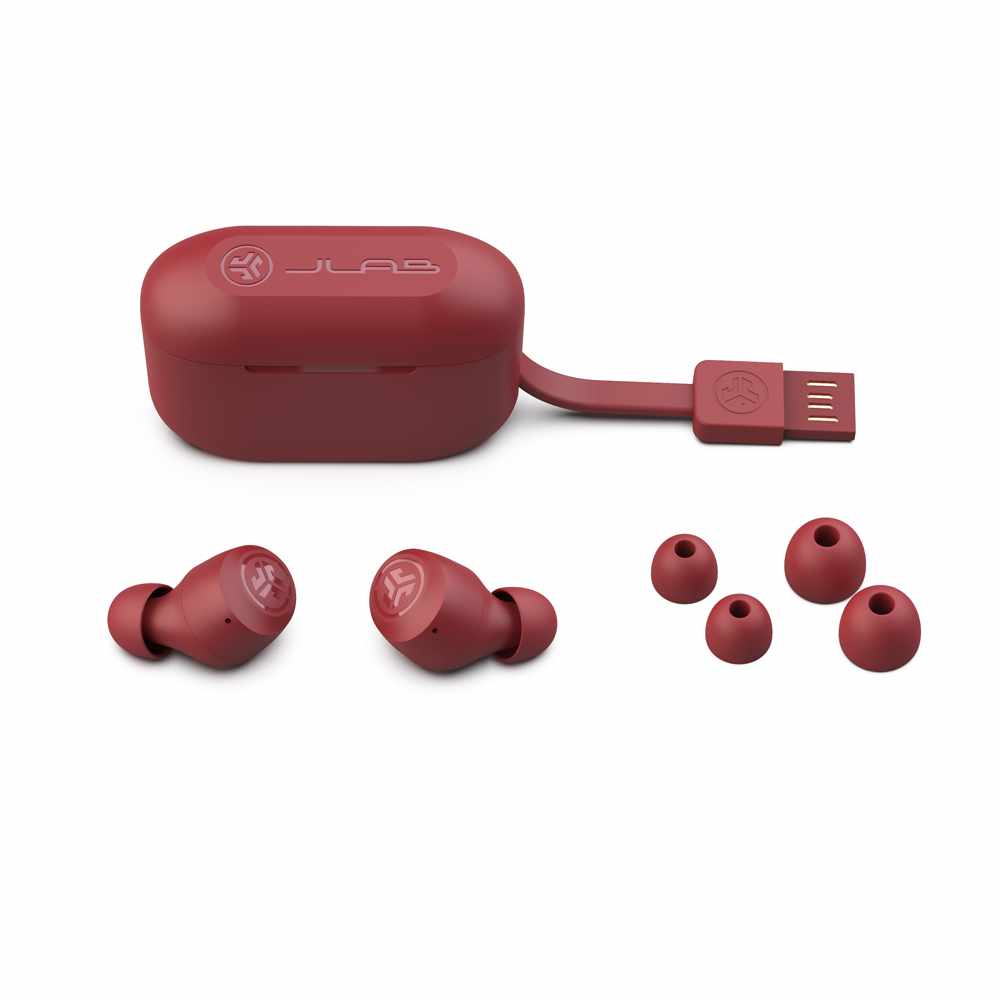 JLab Go Air Pop True Wireless Headphones Rose