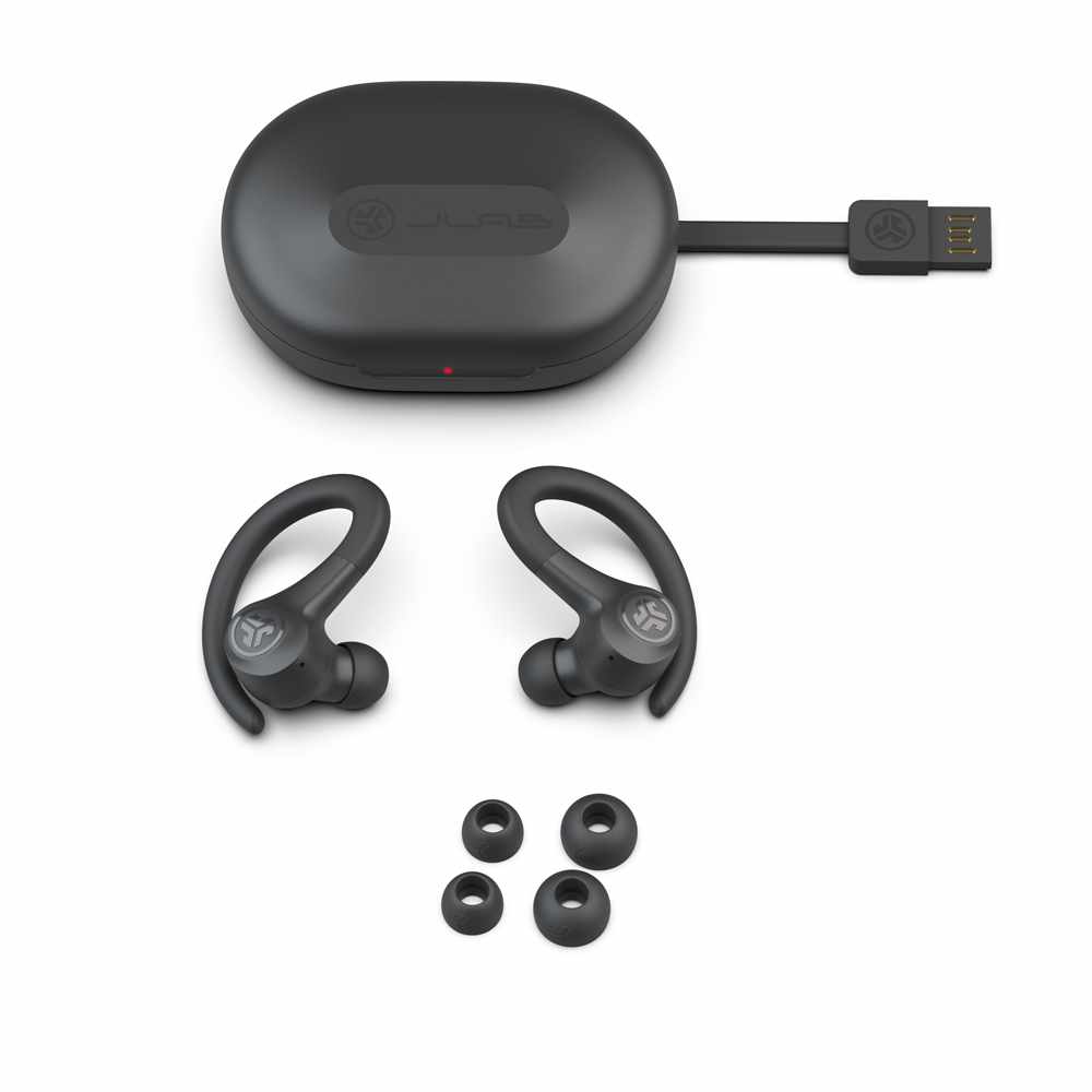 JLab Go Air Sport True Wireless Earbuds Graphite