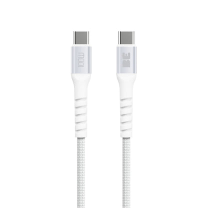 Blu Element Braided Charge/Sync USB-C to USB-C Cable 6ft 100W White