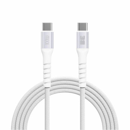 Blu Element Braided Charge/Sync USB-C to USB-C Cable 6ft 100W White