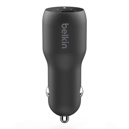 Belkin BoostCharge Car Charger Dual with PPS 37W Black