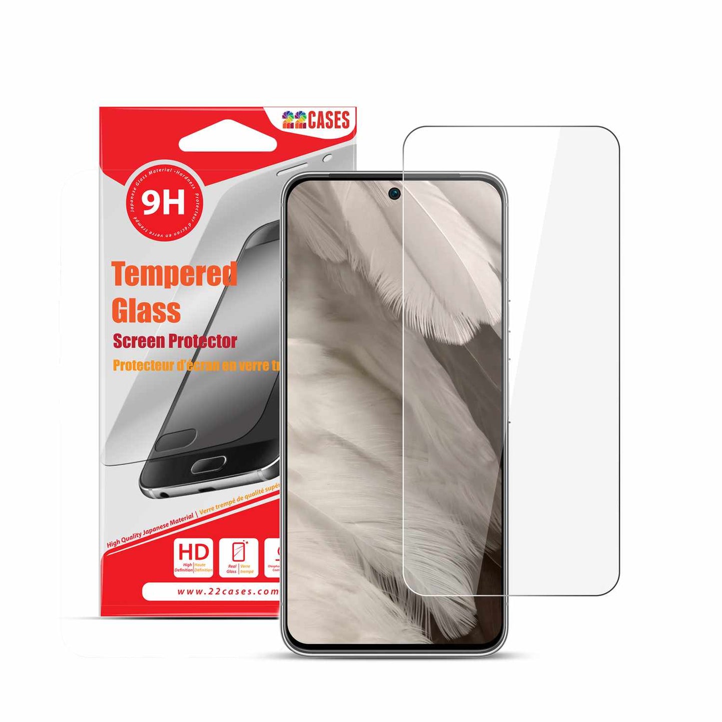 22 cases Tempered Glass Screen Protector for Google Pixel 8 Pro