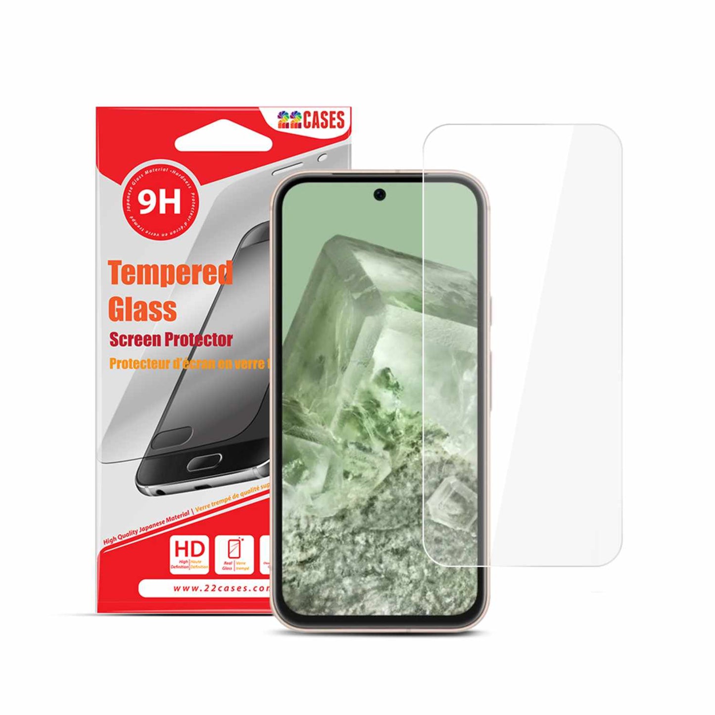 22 cases Tempered Glass Screen Protector for Google Pixel 8a