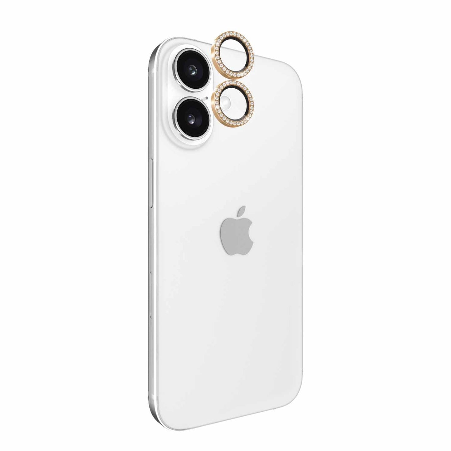 Kit de protection d'objectif en aluminium Kate Spade en or pierre pour iPhone 16/16 Plus