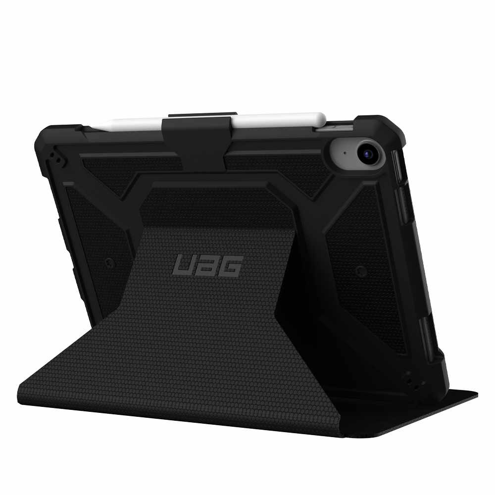 Étui Folio Rugged UAG Metropolis Noir pour iPad 10.9 2022 (10e génération)