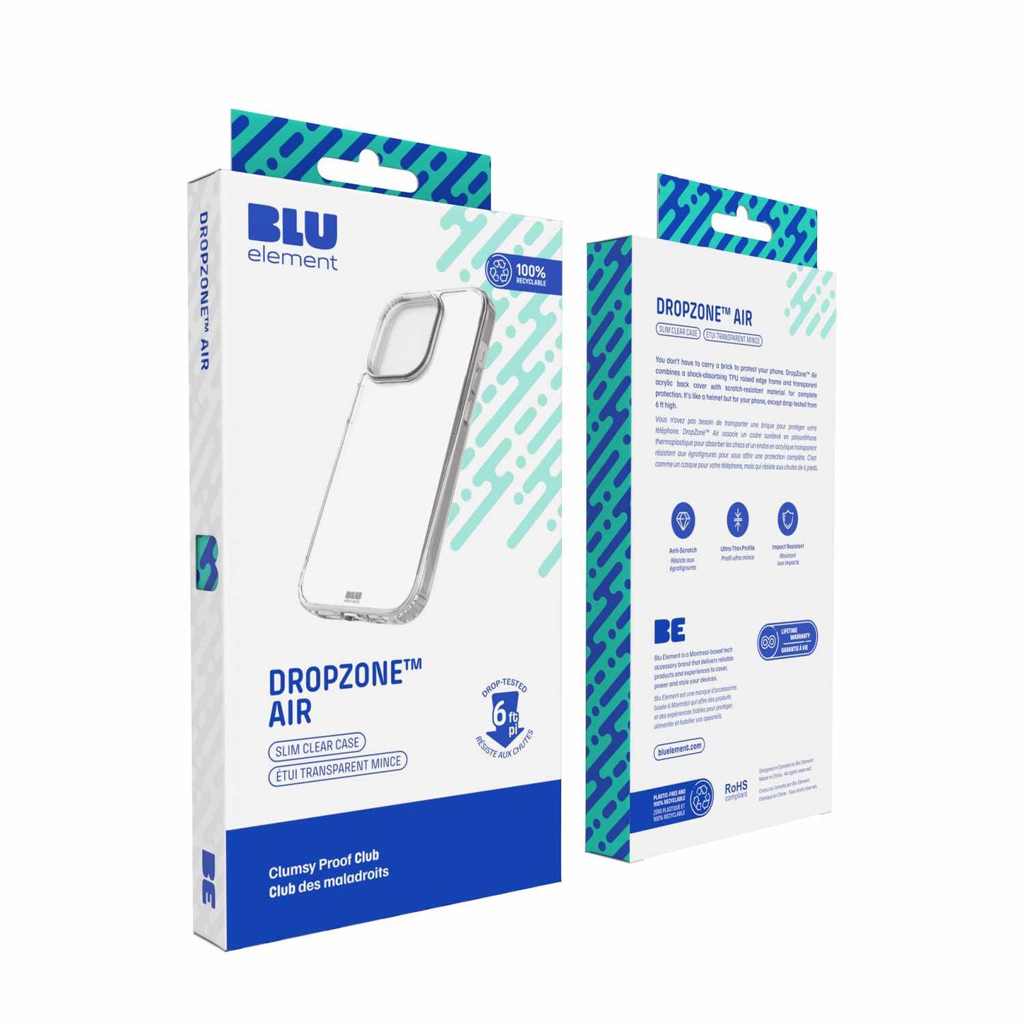 Blu Element DropZone Air Case Clear for iPhone 15 Pro