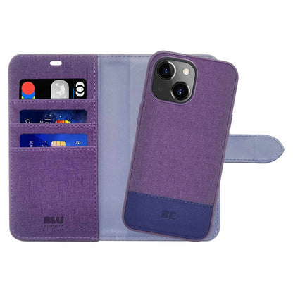 Blu Element Folio 2 in 1 Case Purple Haze for iPhone 15/14/13