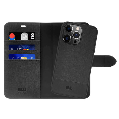 Blu Element Folio 2 in 1 Case Black for iPhone 15 Pro