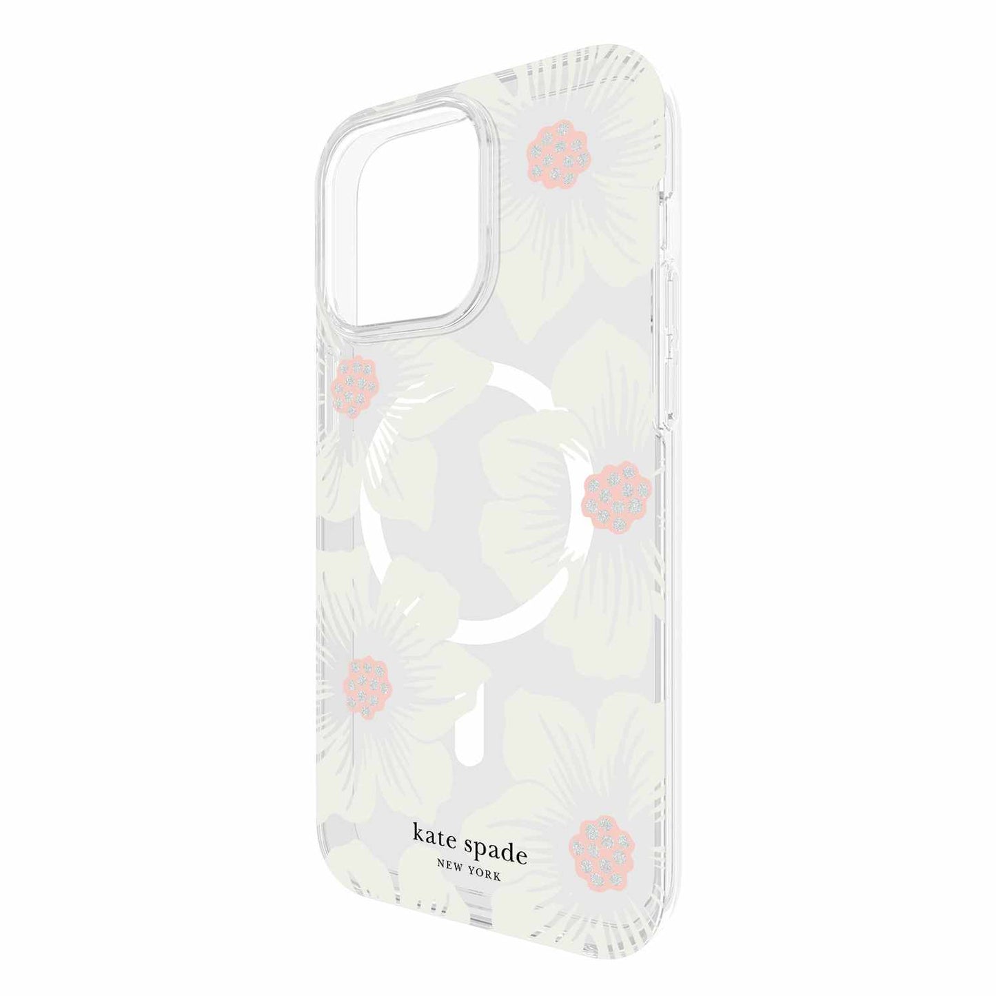 Coque de protection MagSafe de Kate Spade à motif floral Hollyhock pour iPhone 15 Pro Max