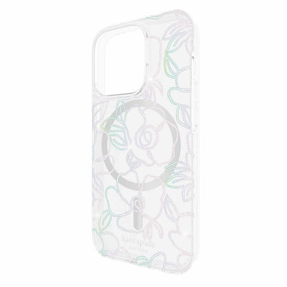 Kate Spade Protective MagSafe Case Modern Floral Glitter for iPhone 15 Pro