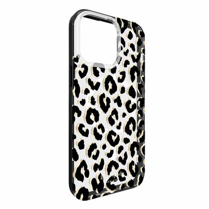 Étui de protection MagSafe Kate Spade City Leopard noir pour iPhone 15 Pro Max