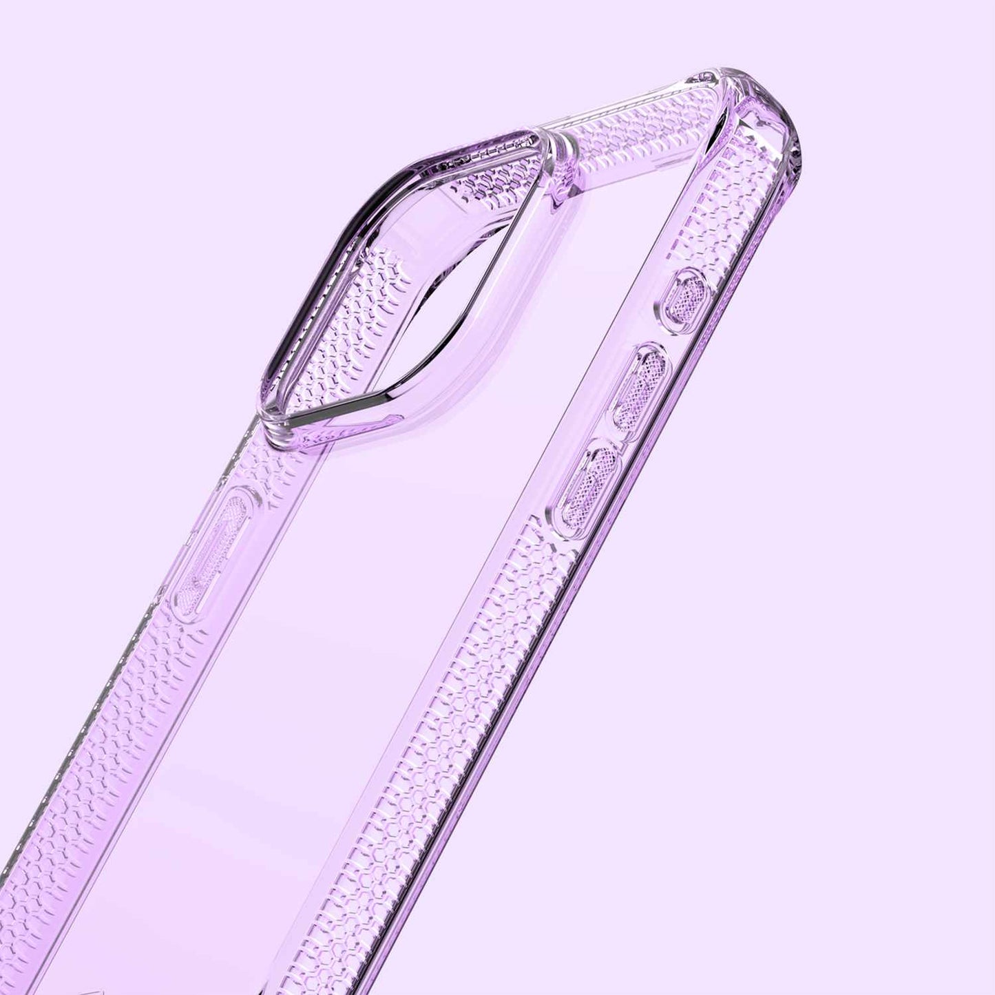 ITSKINS Spectrum_R Clear Case Light Purple for iPhone 15 Pro