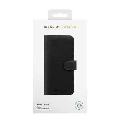 Ideal of Sweden Magnet Wallet+ Black for iPhone 15