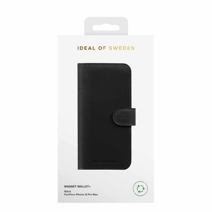 Portefeuille magnétique Ideal of Sweden+ Noir pour iPhone 15 Pro Max