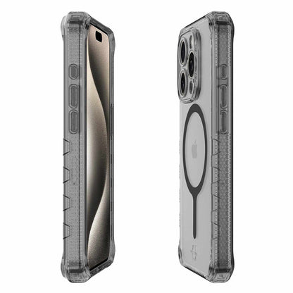 ITSKINS Supreme_R Clear MagSafe Case Graphite for iPhone 15 Pro