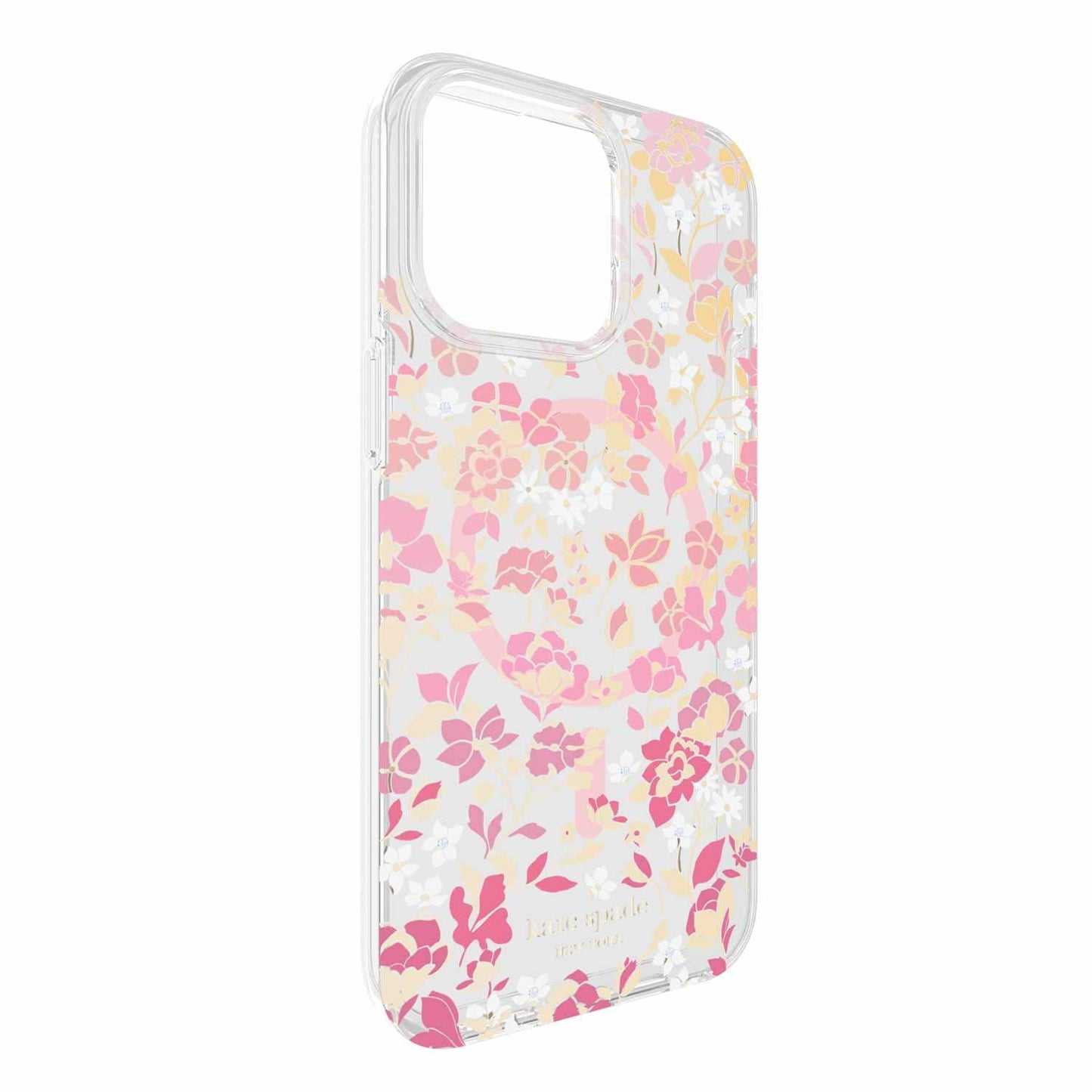 Coque de protection MagSafe de Kate Spade pour iPhone 15 Pro Max à motif de parterre de fleurs