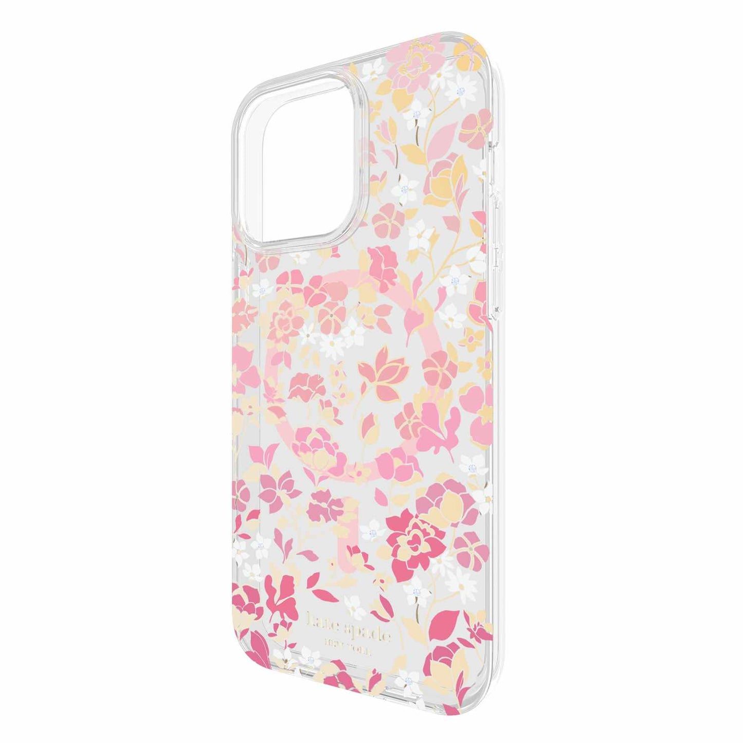 Coque de protection MagSafe de Kate Spade pour iPhone 15 Pro Max à motif de parterre de fleurs