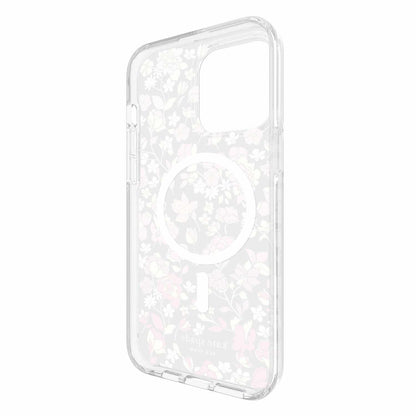 Coque de protection MagSafe de Kate Spade pour iPhone 15 Pro Max à motif de parterre de fleurs