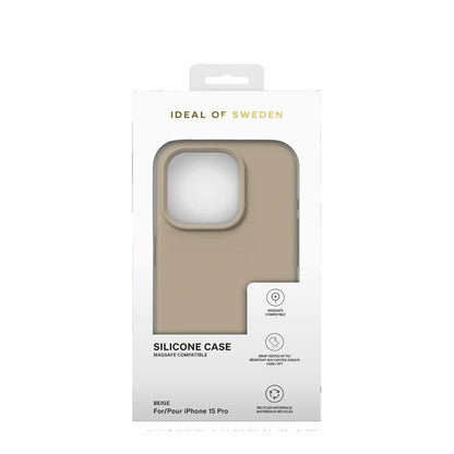 Ideal of Sweden Silicone Case Magsafe Beige for iPhone 15 Pro