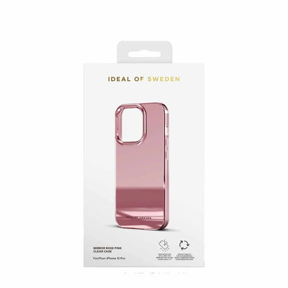 Ideal of Sweden Clear Case Mirror Pink for iPhone 15 Pro