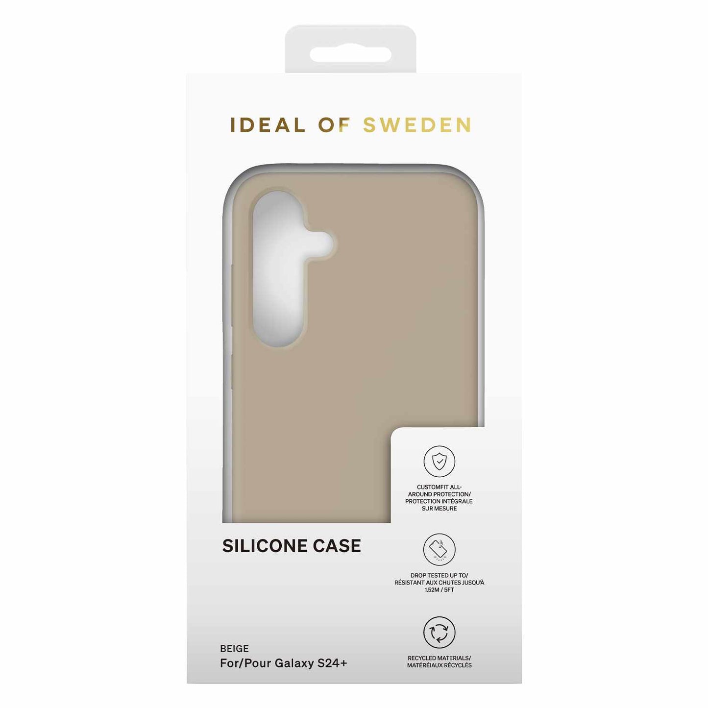 Coque en silicone beige Ideal of Sweden pour Samsung Galaxy S24+