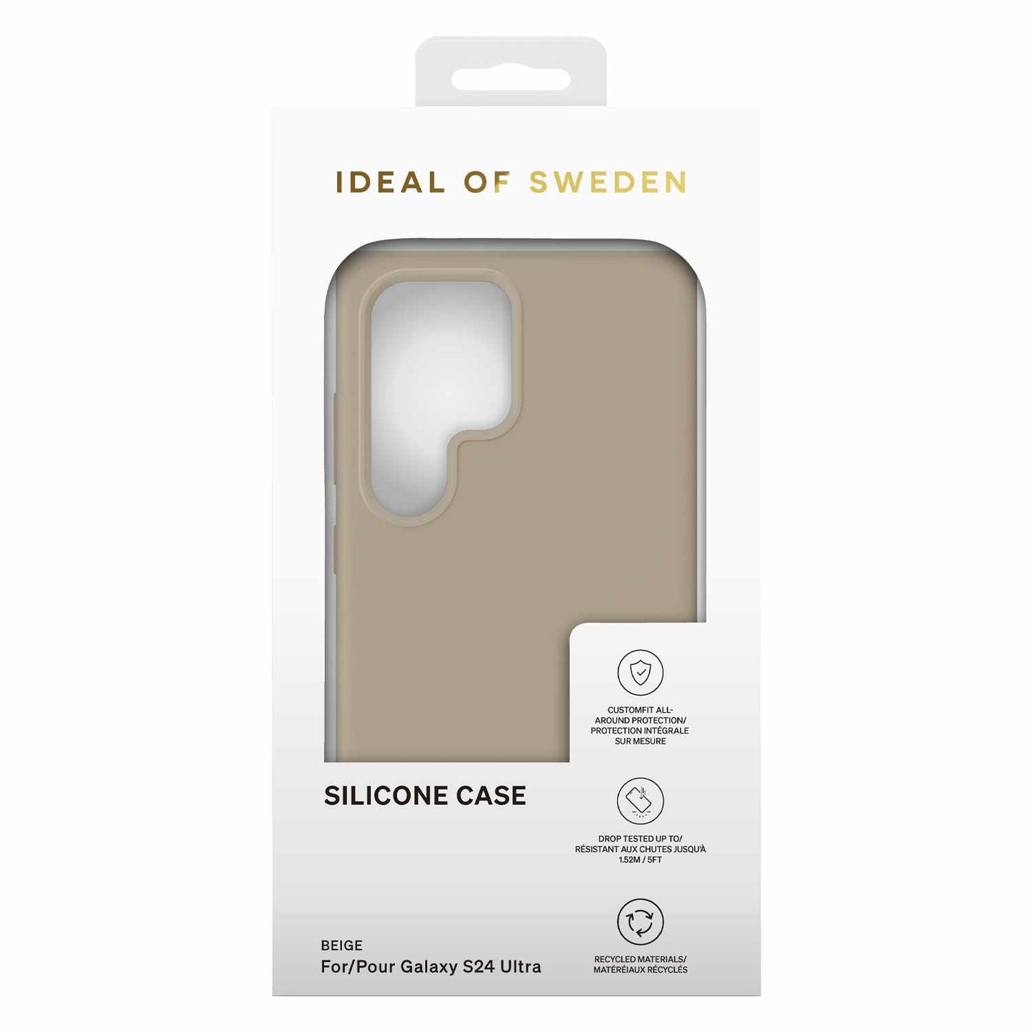 Coque en silicone beige Ideal of Sweden pour Samsung Galaxy S24 Ultra