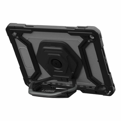 UAG Plasma Rugged Case w/Rotating Handstrap Ice/Black for iPad 10.2 2021 9th Gen/10.2 2020 8th Gen/iPad 10.2 2019