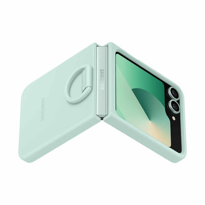 Samsung Silicone Case with Ring Mint for Samsung Galaxy Z Flip6