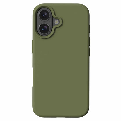 Coque en silicone Blu Element avec MagSafe Olive pour iPhone 16