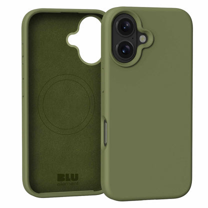 Coque en silicone Blu Element avec MagSafe Olive pour iPhone 16