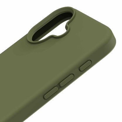 Coque en silicone Blu Element avec MagSafe Olive pour iPhone 16