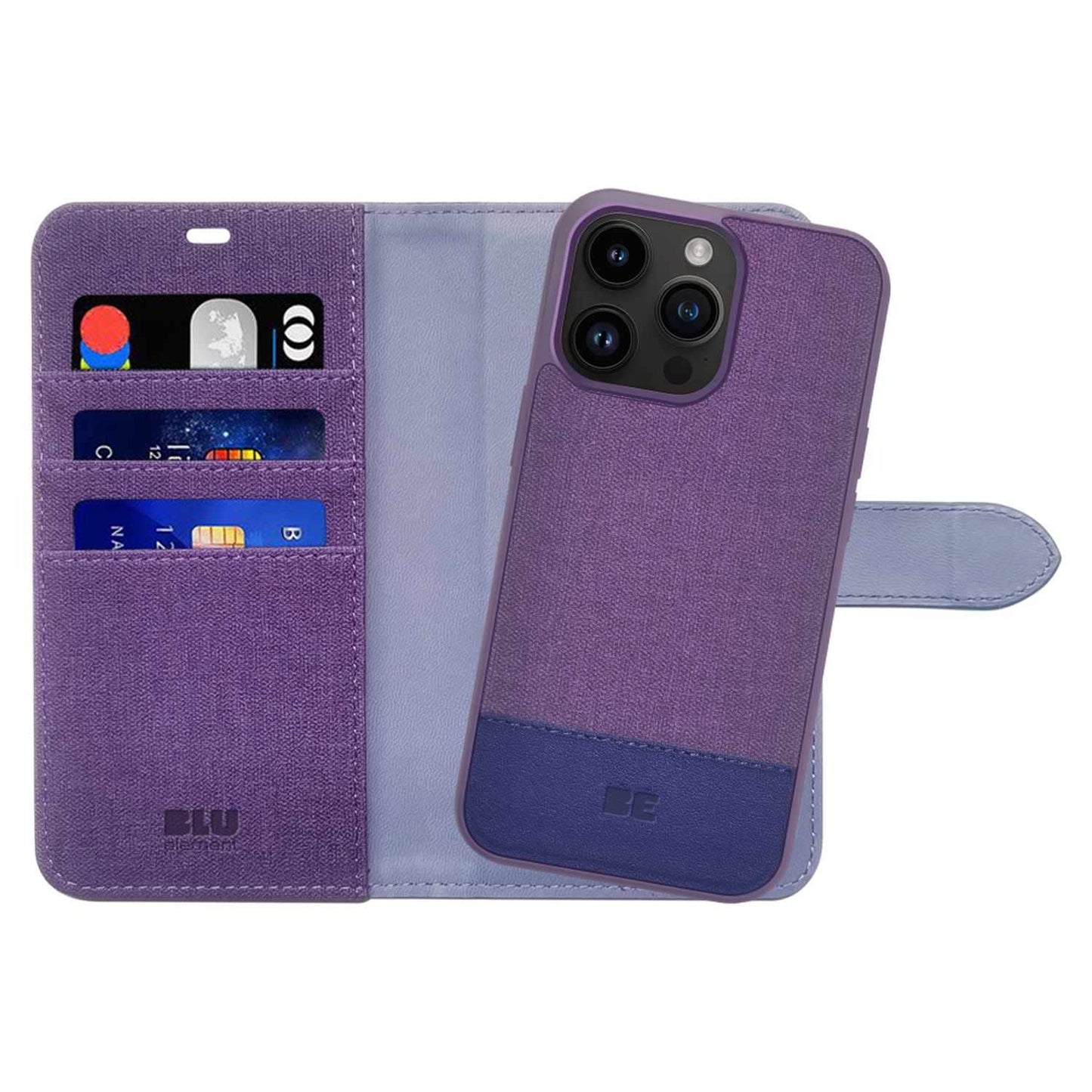 Blu Element Folio 2 in 1 Case Deep Purple for iPhone 16 Pro Max