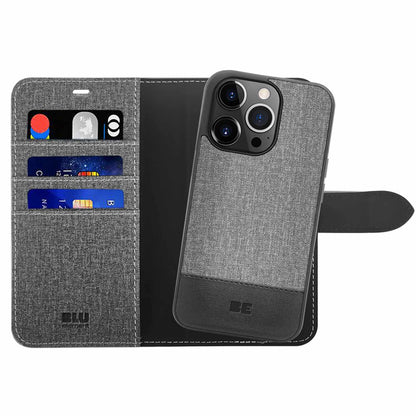 Blu Element Folio 2 in 1 Case Grey for iPhone 16 Pro Max