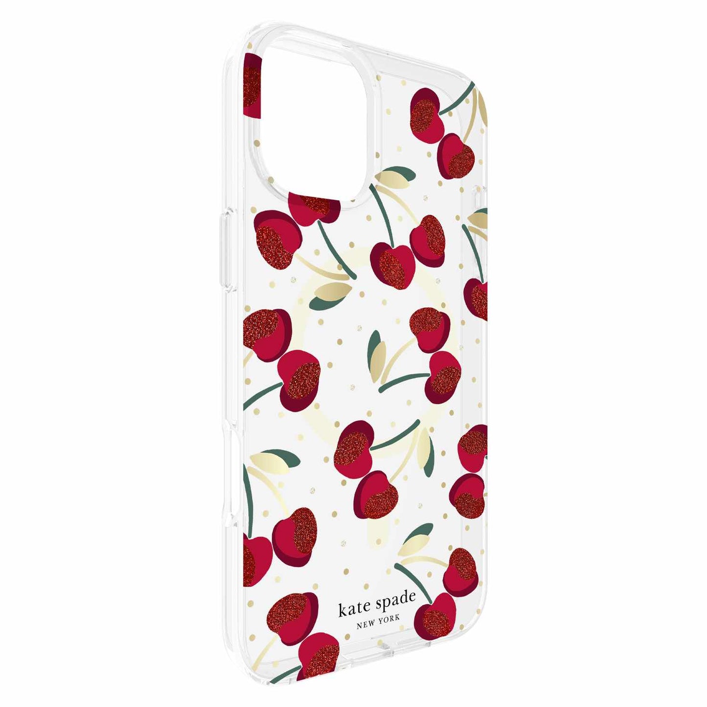 Coque de protection Kate Spade avec MagSafe Cherry Dot pour iPhone 16 Plus