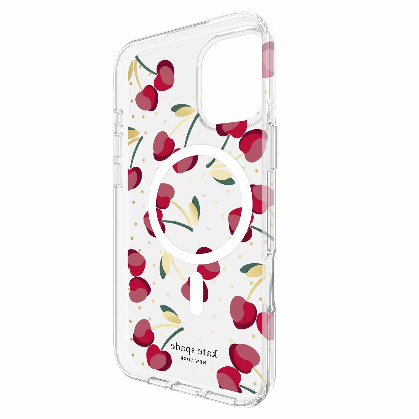 Coque de protection Kate Spade avec MagSafe Cherry Dot pour iPhone 16 Plus