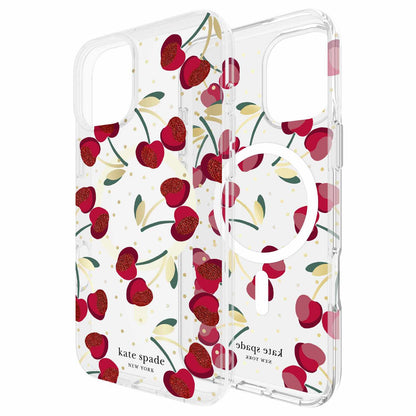 Coque de protection Kate Spade avec MagSafe Cherry Dot pour iPhone 16 Plus