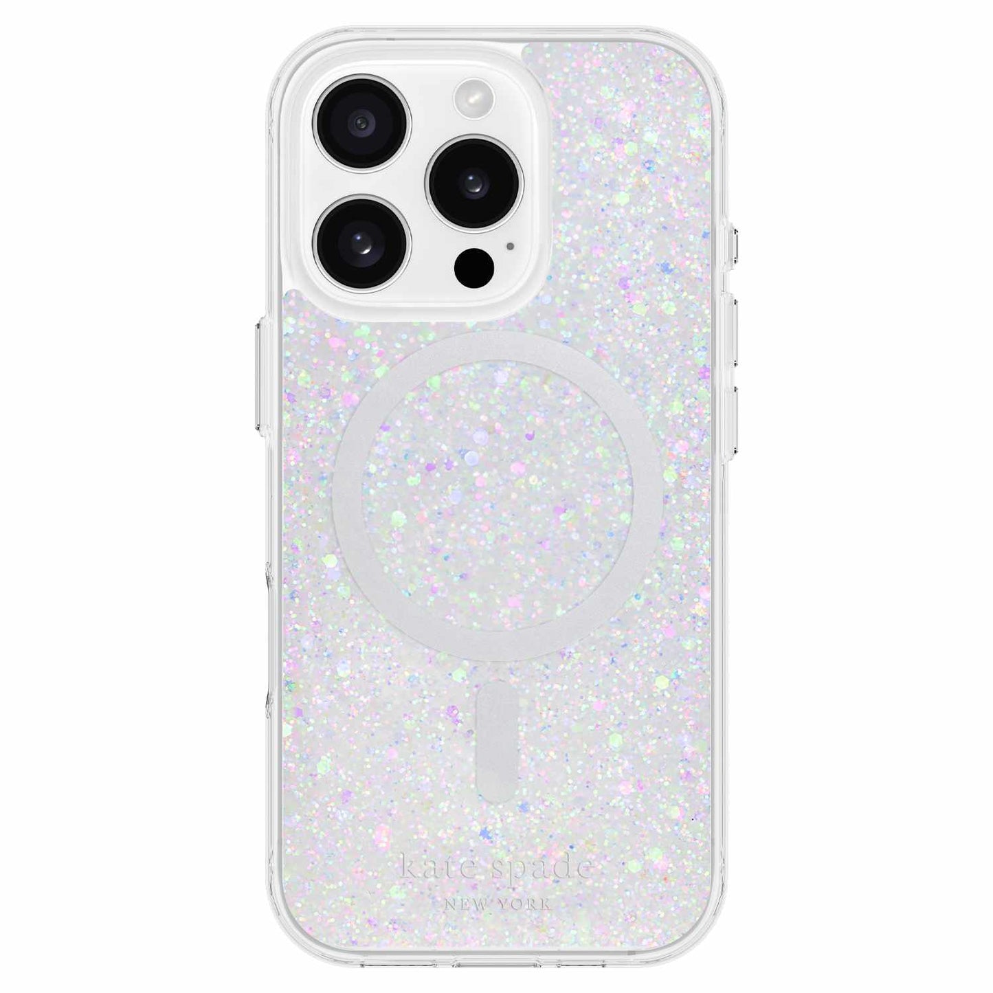 Coque de protection Kate Spade avec paillettes épaisses MagSafe pour iPhone 16 Pro