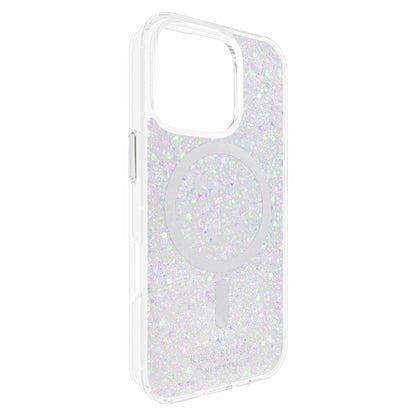 Coque de protection Kate Spade avec paillettes épaisses MagSafe pour iPhone 16 Pro