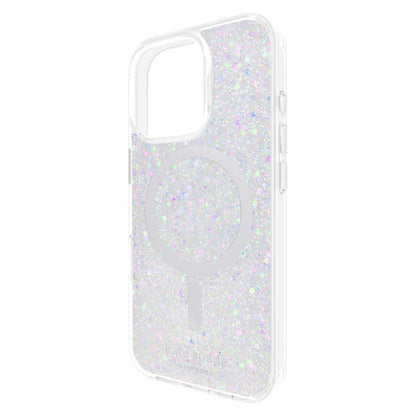 Coque de protection Kate Spade avec paillettes épaisses MagSafe pour iPhone 16 Pro