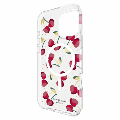 Kate Spade Protective Case w/MagSafe Cherry Dot for iPhone 16 Pro Max