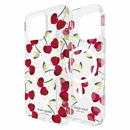 Kate Spade Protective Case w/MagSafe Cherry Dot for iPhone 16 Pro Max