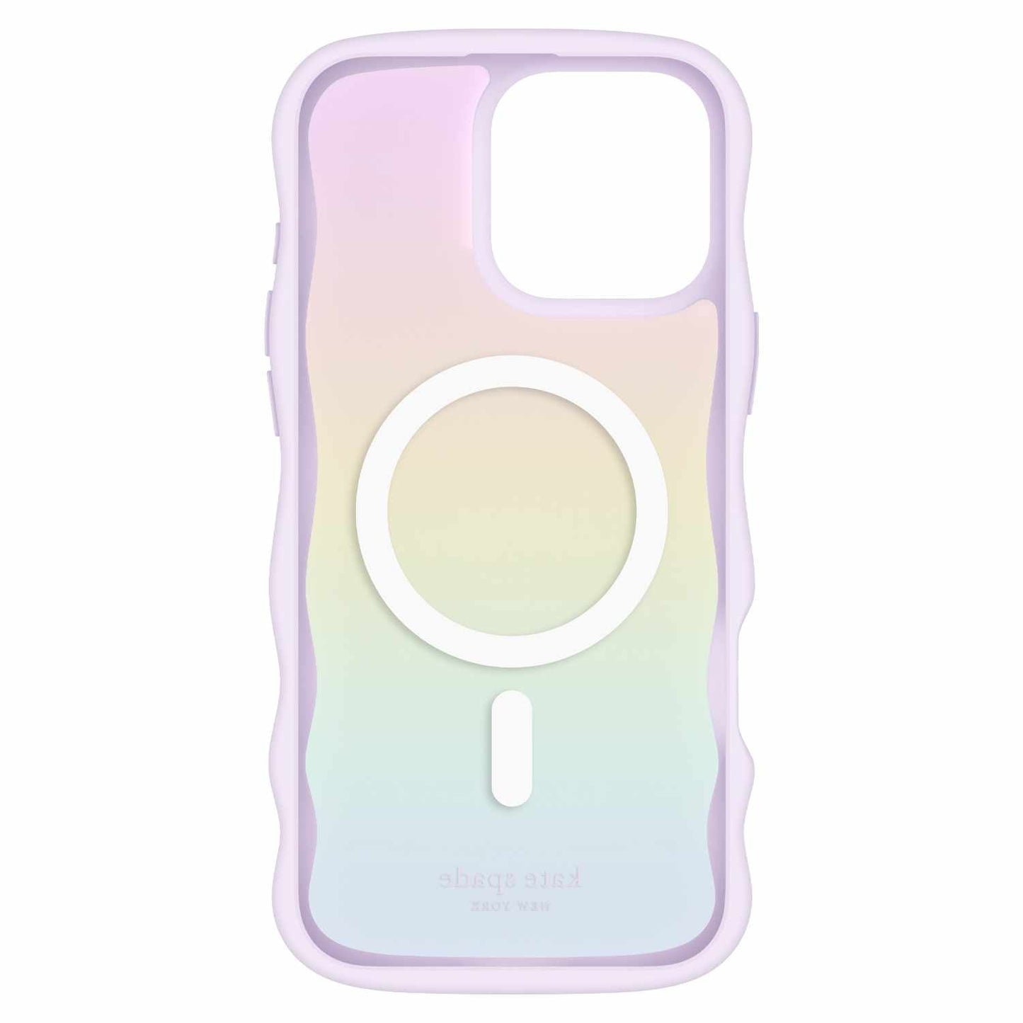 Coque ondulée Kate Spade avec MagSafe Opal Iridescent pour iPhone 16 Pro Max