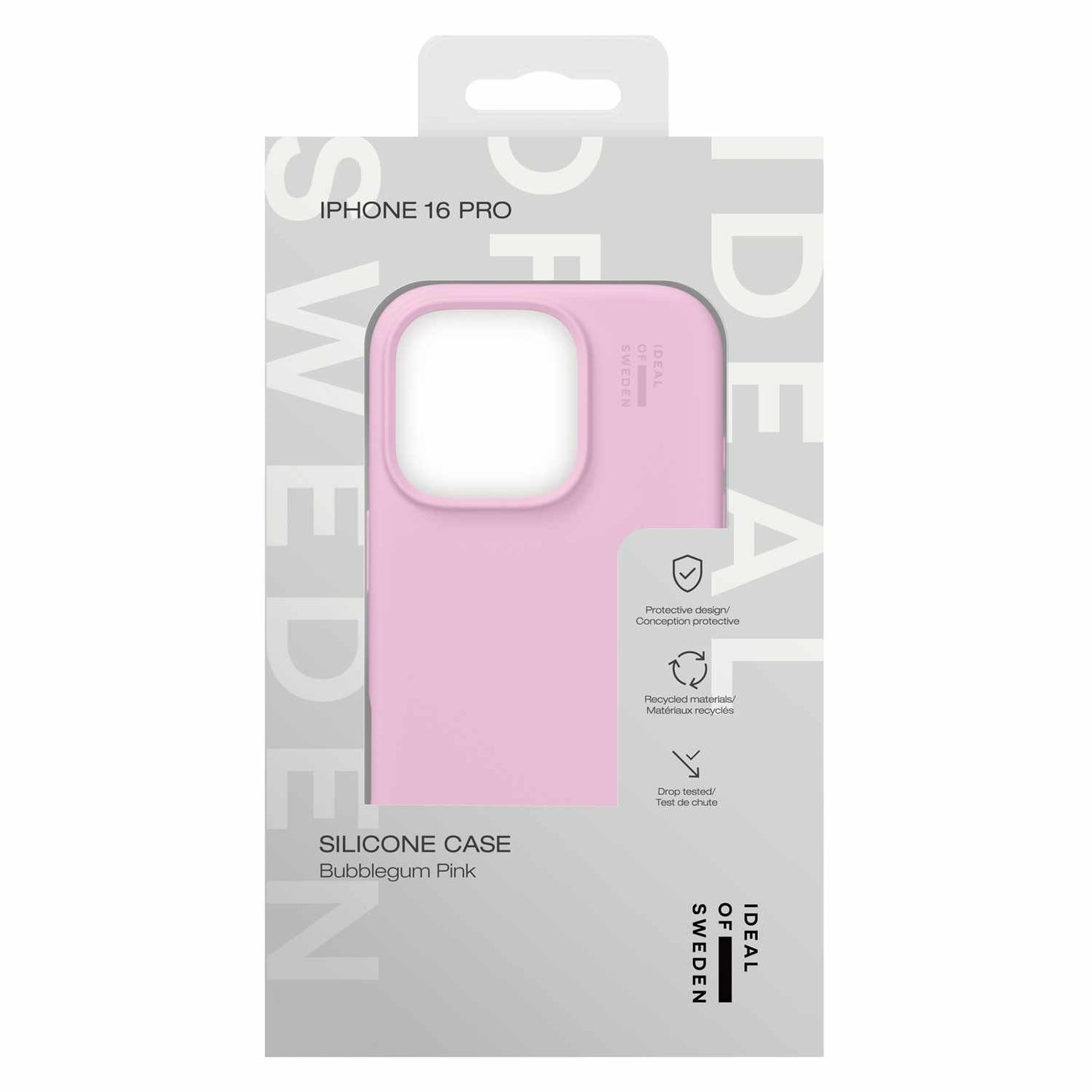 Ideal of Sweden Silicone Case MagSafe Bubble Gum Pink for iPhone 16 Pro