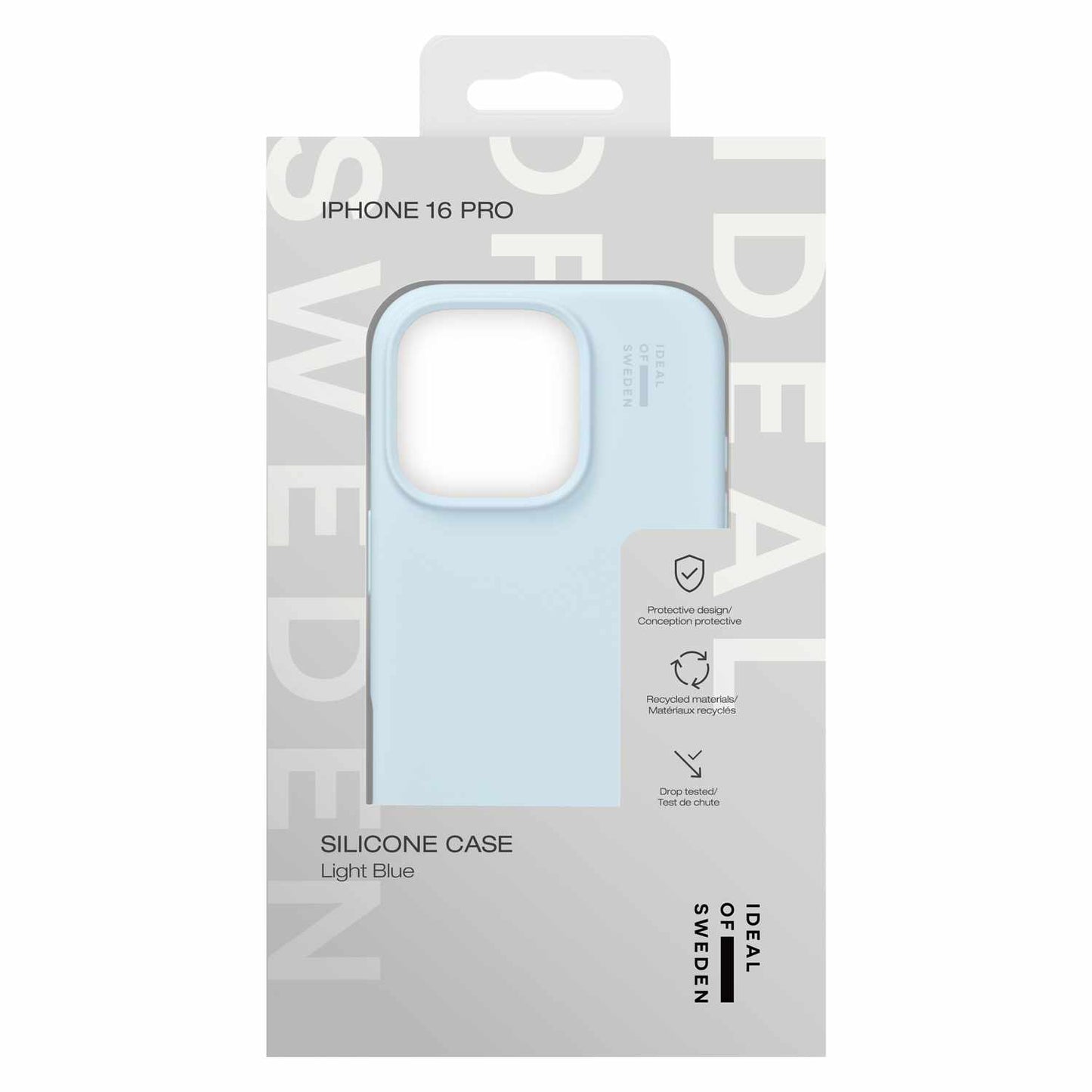 Ideal of Sweden Silicone Case MagSafe Light Blue for iPhone 16 Pro