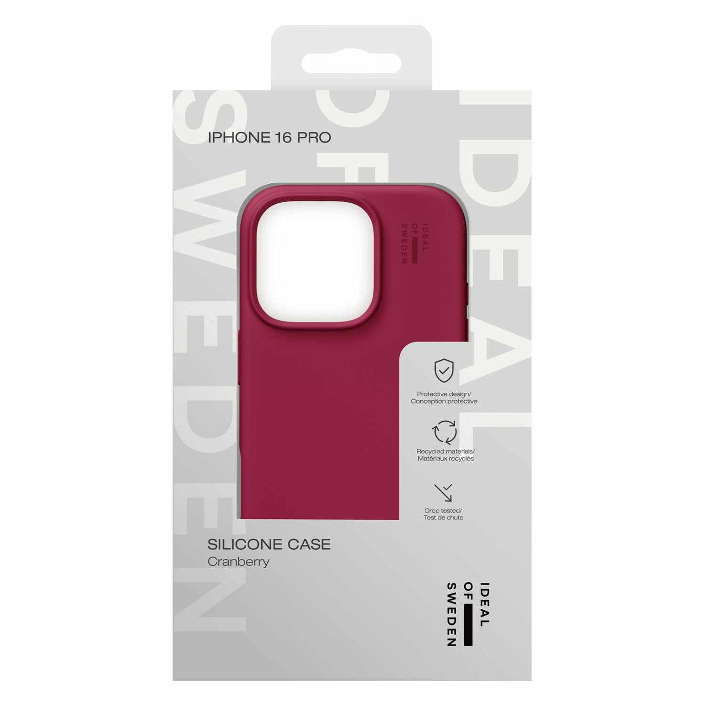 Ideal of Sweden Silicone Case MagSafe Cranberry for iPhone 16 Pro