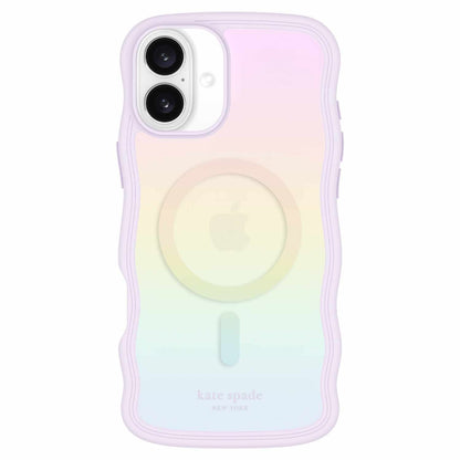 Kate Spade Wavy Case w/MagSafe Opal Iridescent for iPhone 16 Plus