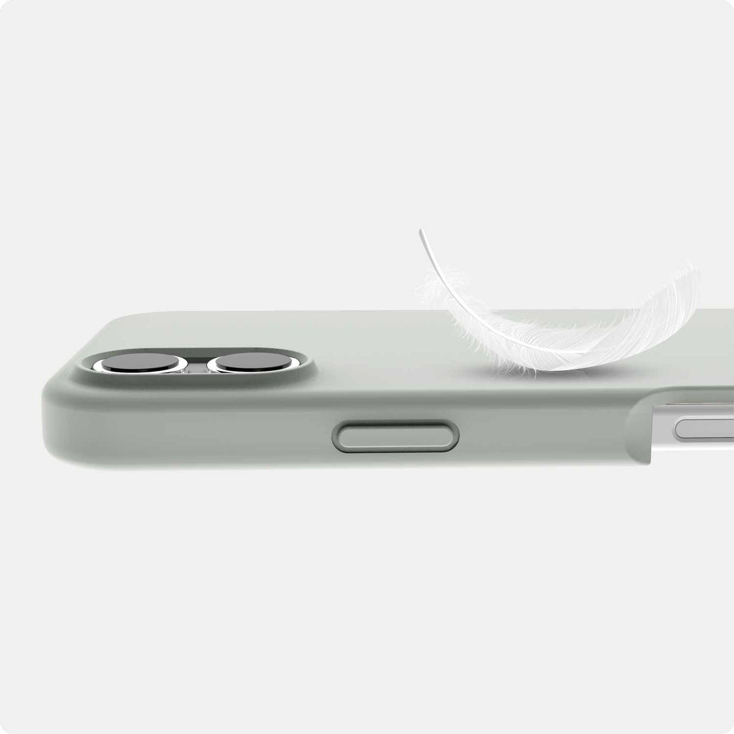 Étui MagSafe en velours Avana pour iPhone 16 en étain